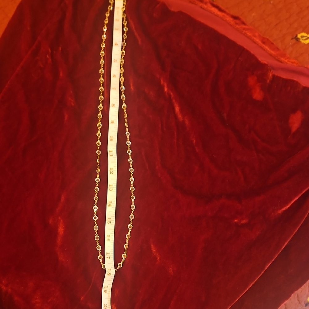 Touchstone Crystal Gold and Silver Necklace - Picture 2 of 4